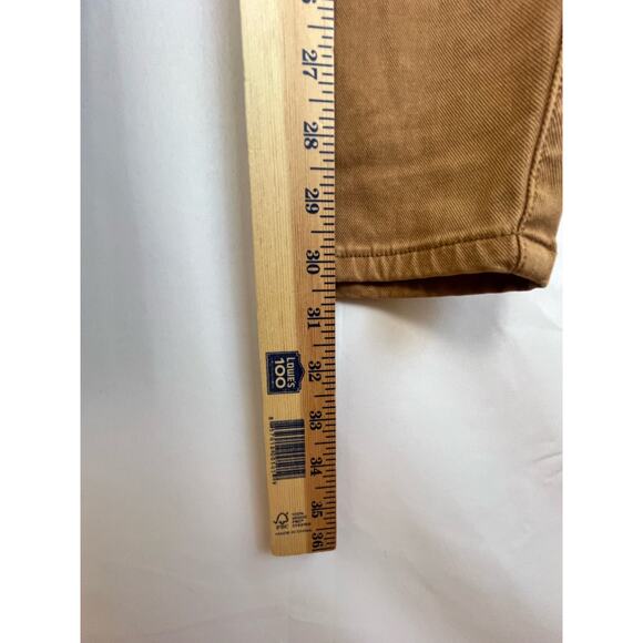 Spanx Women's Size Medium Brown Stretch Twill Straight Leg Pants - Picture 7 of 9